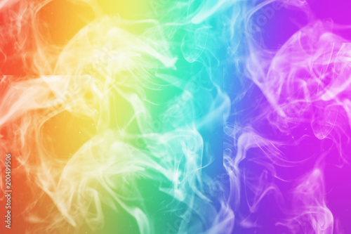 A unique digital illustration displaying the rainbow or aspects of the rainbow theme and color theory.