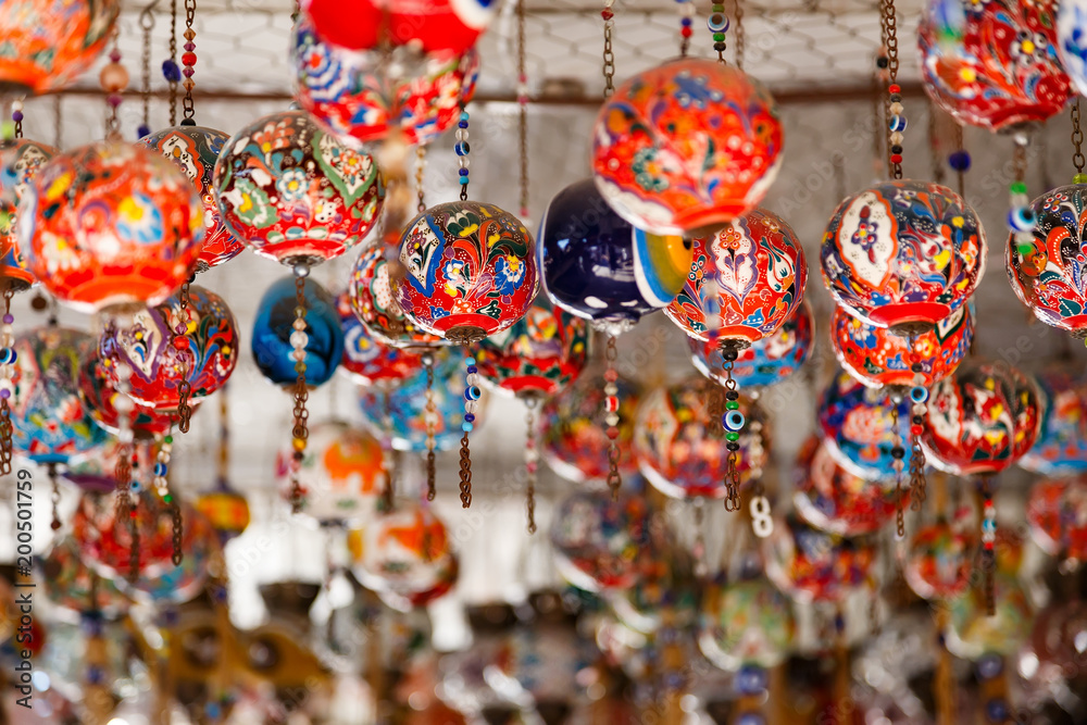 Turkish red lamps 