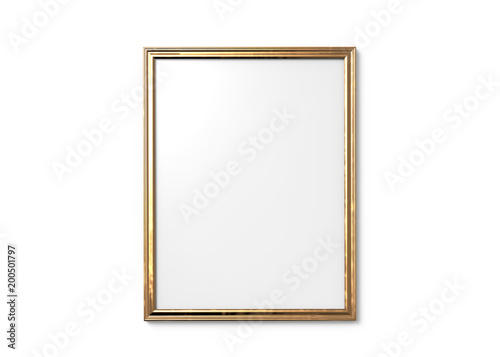 Golden picture frame