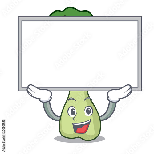Up board bok choy character cartoon