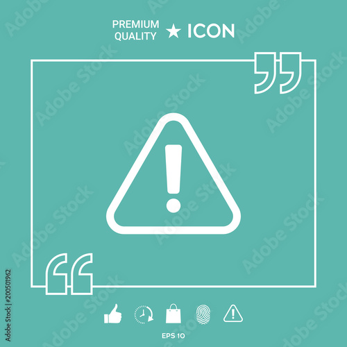 Attention icon symbol