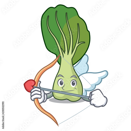 Cupid bok choy character cartoon