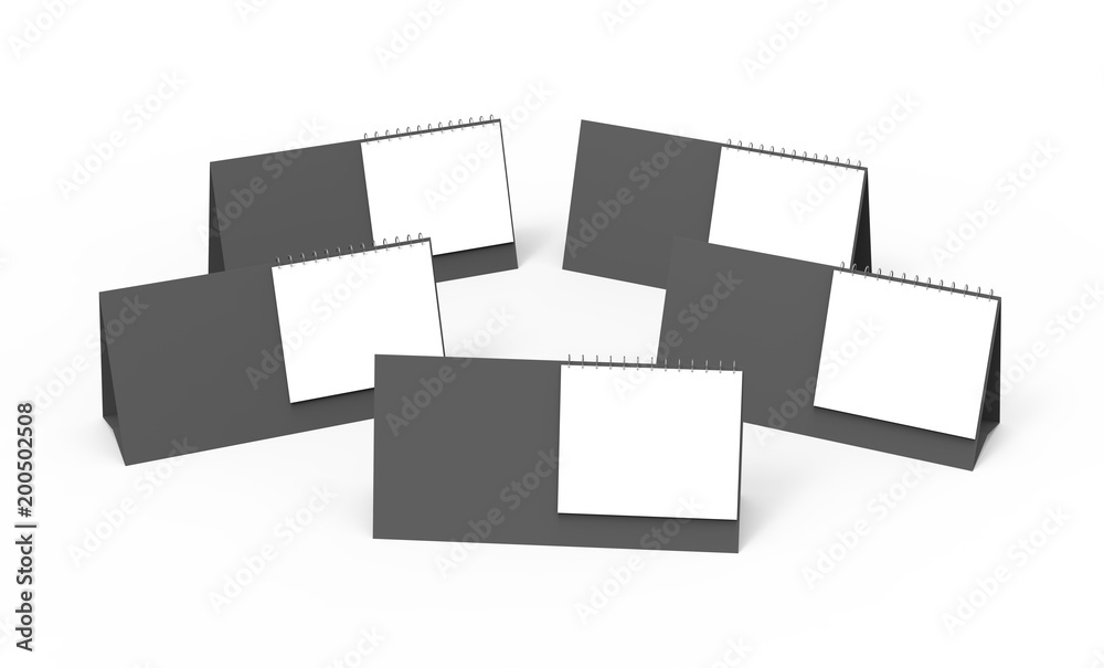 Blank desk calendar Blank desk calendar