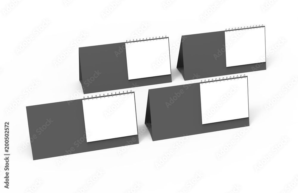 Blank desk calendar Blank desk calendar