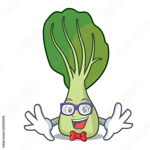 Geek bok choy character cartoon