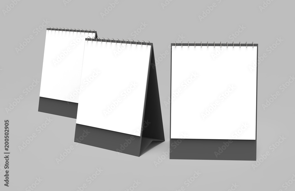 Blank desk calendar Blank desk calendar