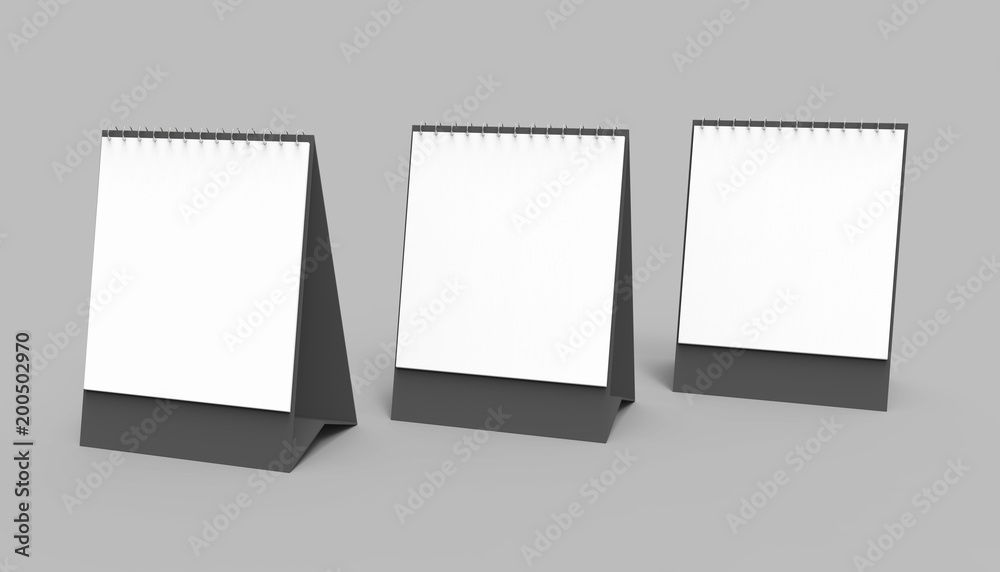 Blank desk calendar Blank desk calendar
