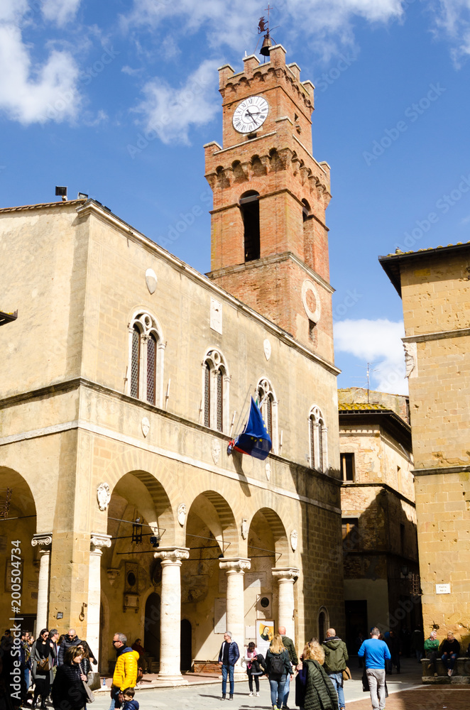 historical center of pienza Tuscany Italy