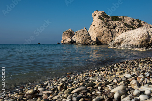 Aphrodite's Rock beach. Petra tou Romiou, Cyprus