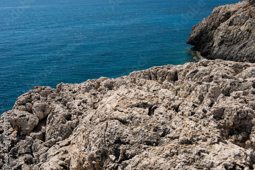Rocky coastline in Cyprus