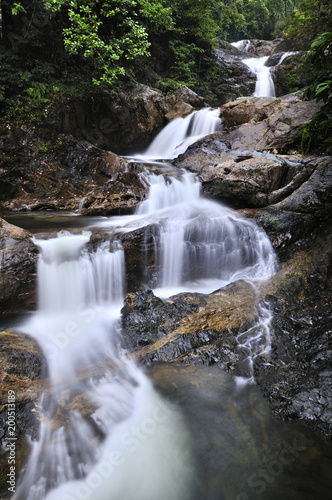 Fototapeta Naklejka Na Ścianę i Meble -  five step waterfall