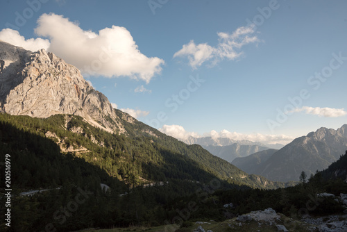 Panorama of the Triglav mountain range, Julian Alps, Slovenia