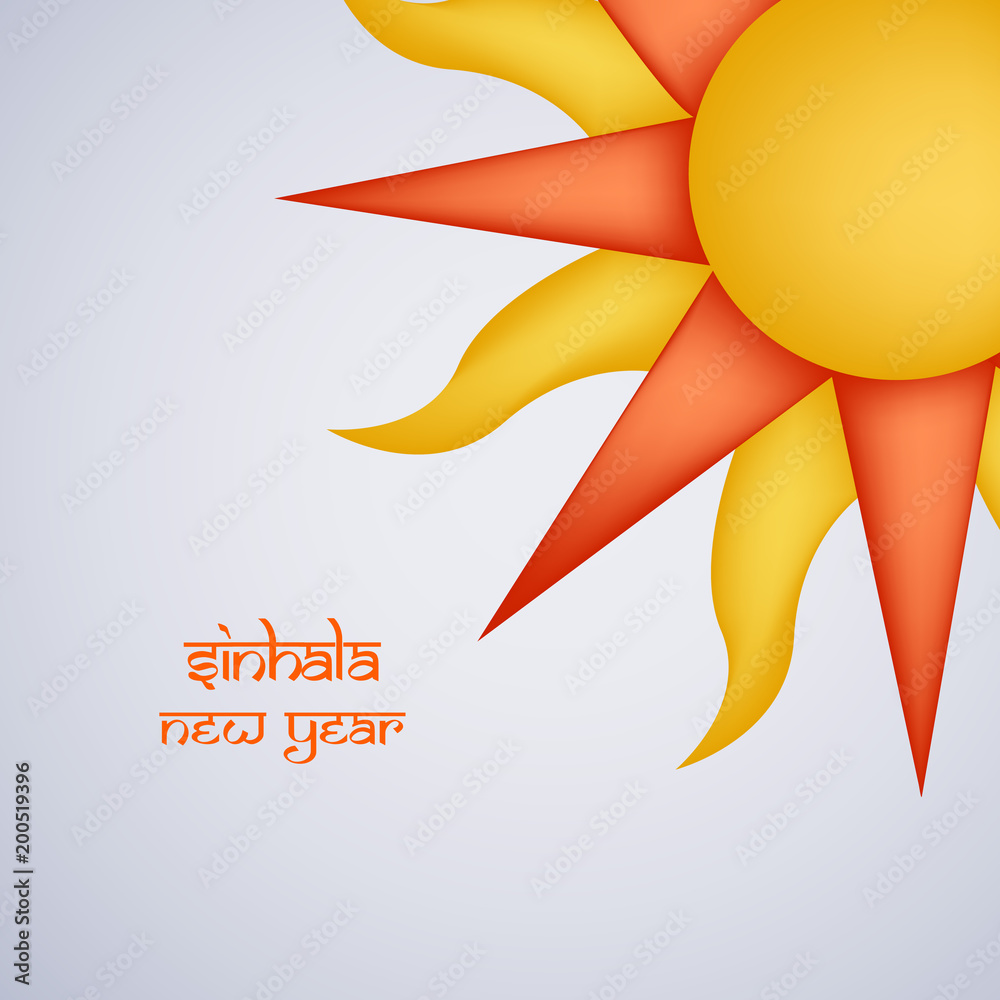 Illustration of Sri Lanka New Year background Stock Vector | Adobe Stock