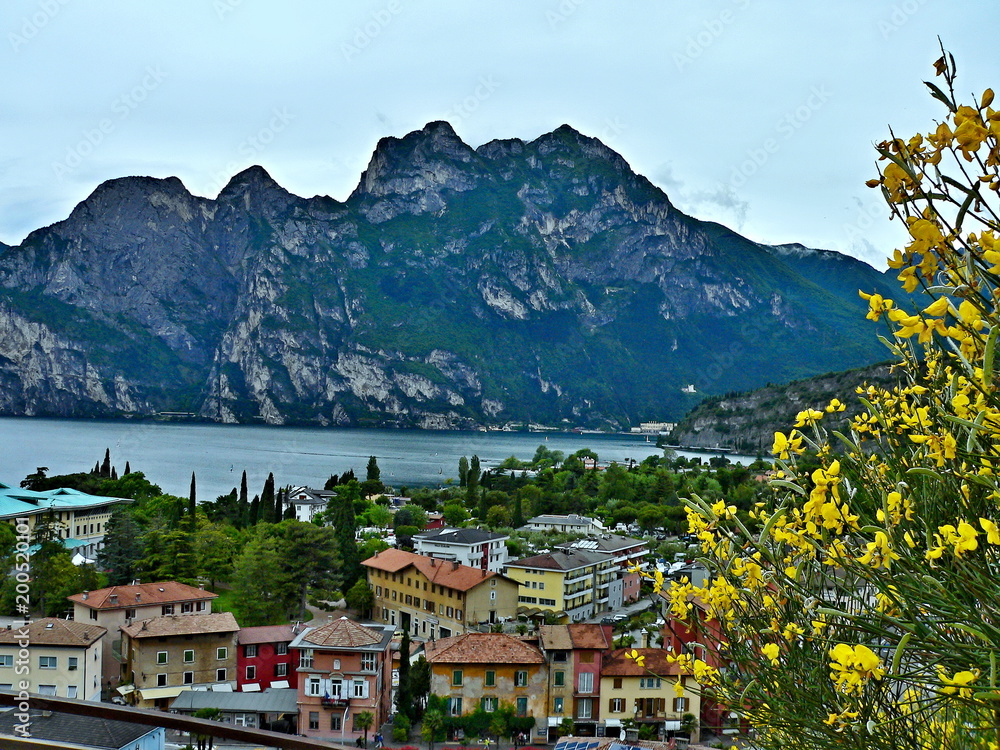 Italy-view on the Torbole and lake Garda