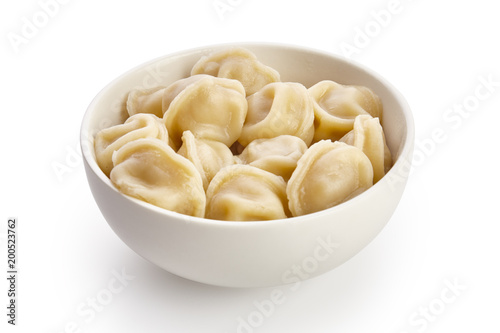Bowl with tasty dumplings