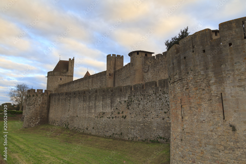 Medieval fortress in Carcassonne