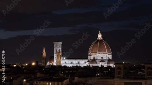 Sky timelapse over the cathedral