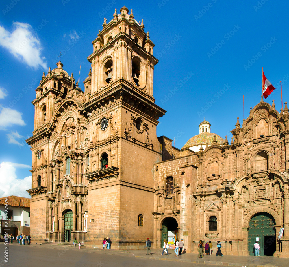 Church of the Company of Jesus at Plaza de Armas in Cuzco, Peru.