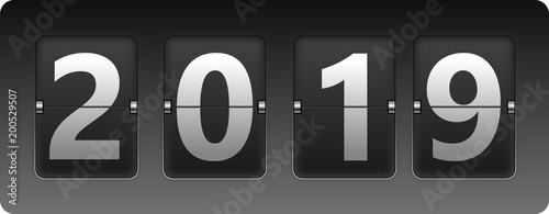 digital flip clock - alarm clock 2019