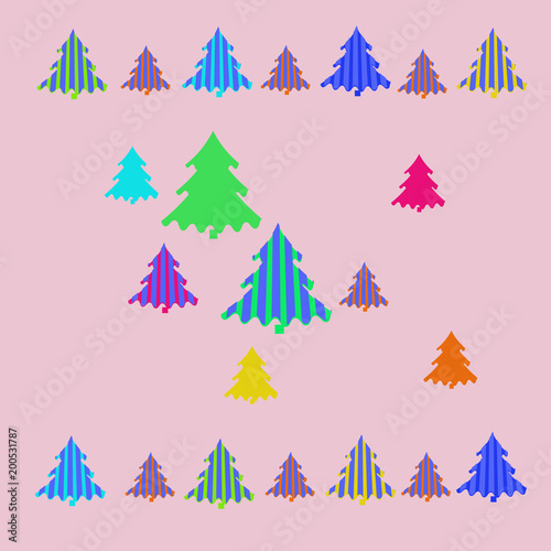 Spruce stripe Christmas pattern.