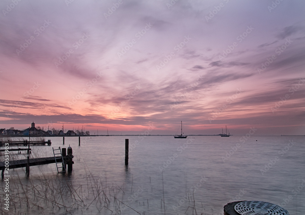 Obraz premium Sunrise at Durgerdam