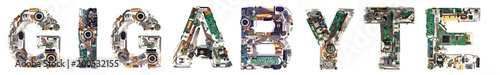 the word  GIGABYTE