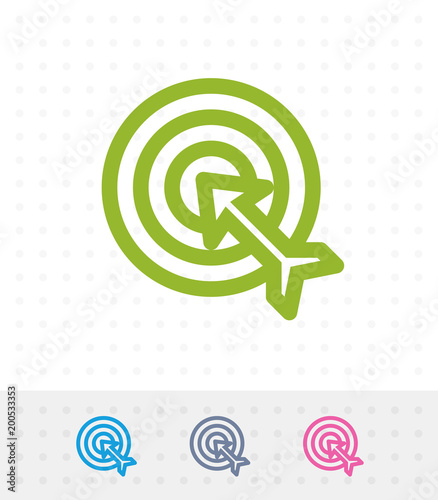 Target & Arrow - Zap Icons. A professional, pixel-perfect icon.