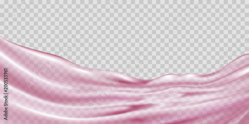 Pink water background. Transparent water splash. Can be used for cosmetics design. Vector illustration.
