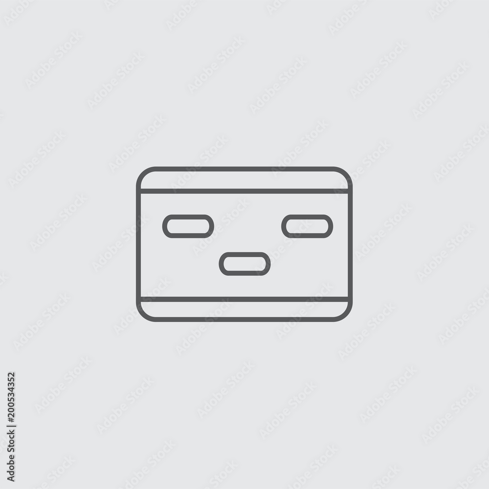card icon isolated on white background card icon isolated on white background