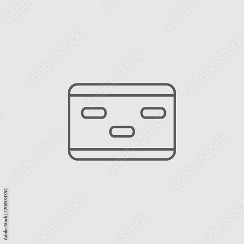 card icon isolated on white background