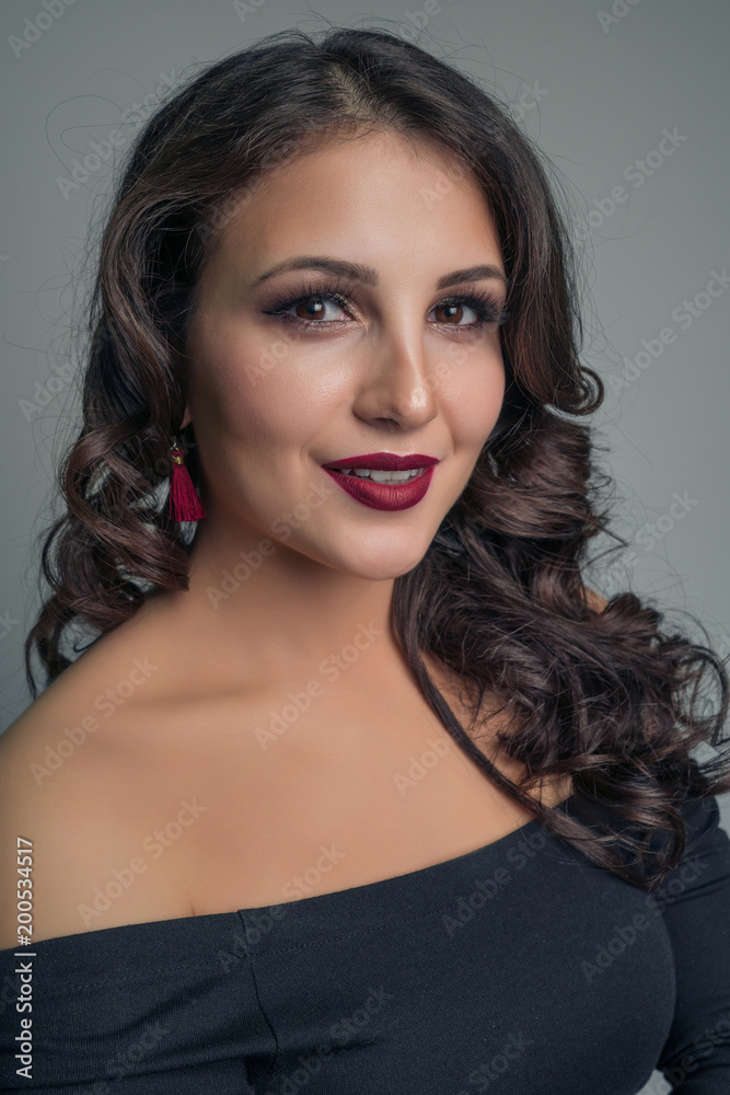 Portrait of a charming multi-ethnic girl with a chic smile Portrait of a charming multi-ethnic girl with a chic smile