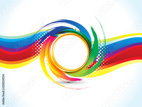 abstract artistic creative colorful wave explode