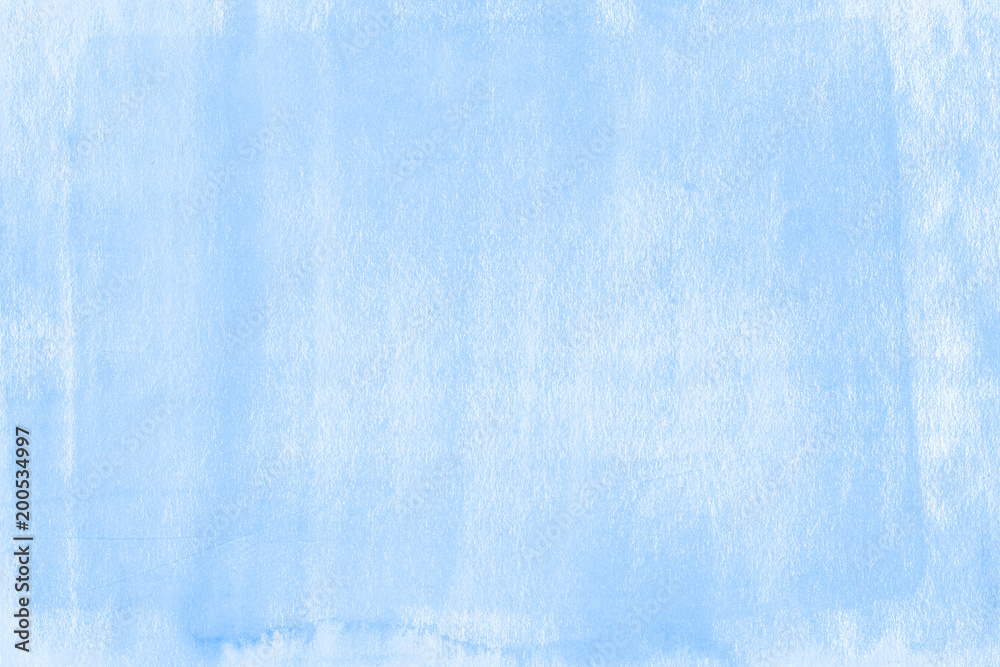 Cold blue watercolor background gradient frame for text and design