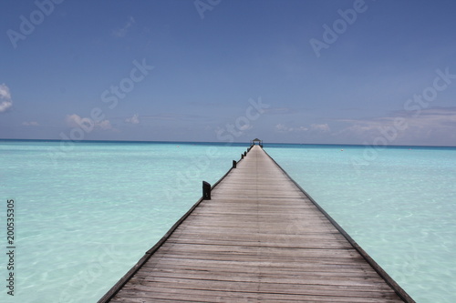 Fototapeta Naklejka Na Ścianę i Meble -  Steg Malediven / Jetty Maldives