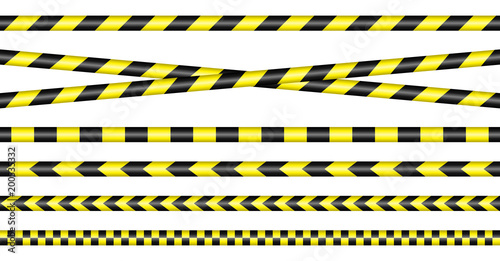 Set Of Barrier Tapes Black/Yellow © Jan Engel