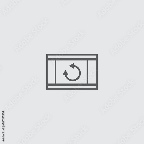 refresh icon isolated on white background