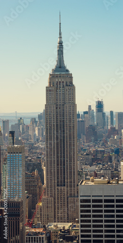 View of Manhattan skyline in New York