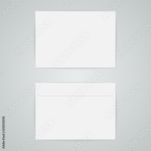 C4 blank mockup white vector letter paper envelope