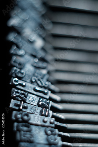 levers of type machine, macro