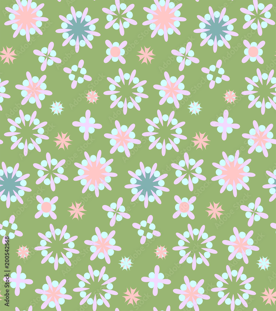 Cute seamless pattern in retro style. Round shapes, vector illustration. Textile design, wrapping paper. Cute seamless pattern in retro style. Round shapes, vector illustration. Textile design, wrapping paper.