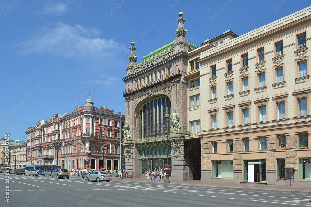 Russia. Petersburg. Nevsky prospect. Main city street