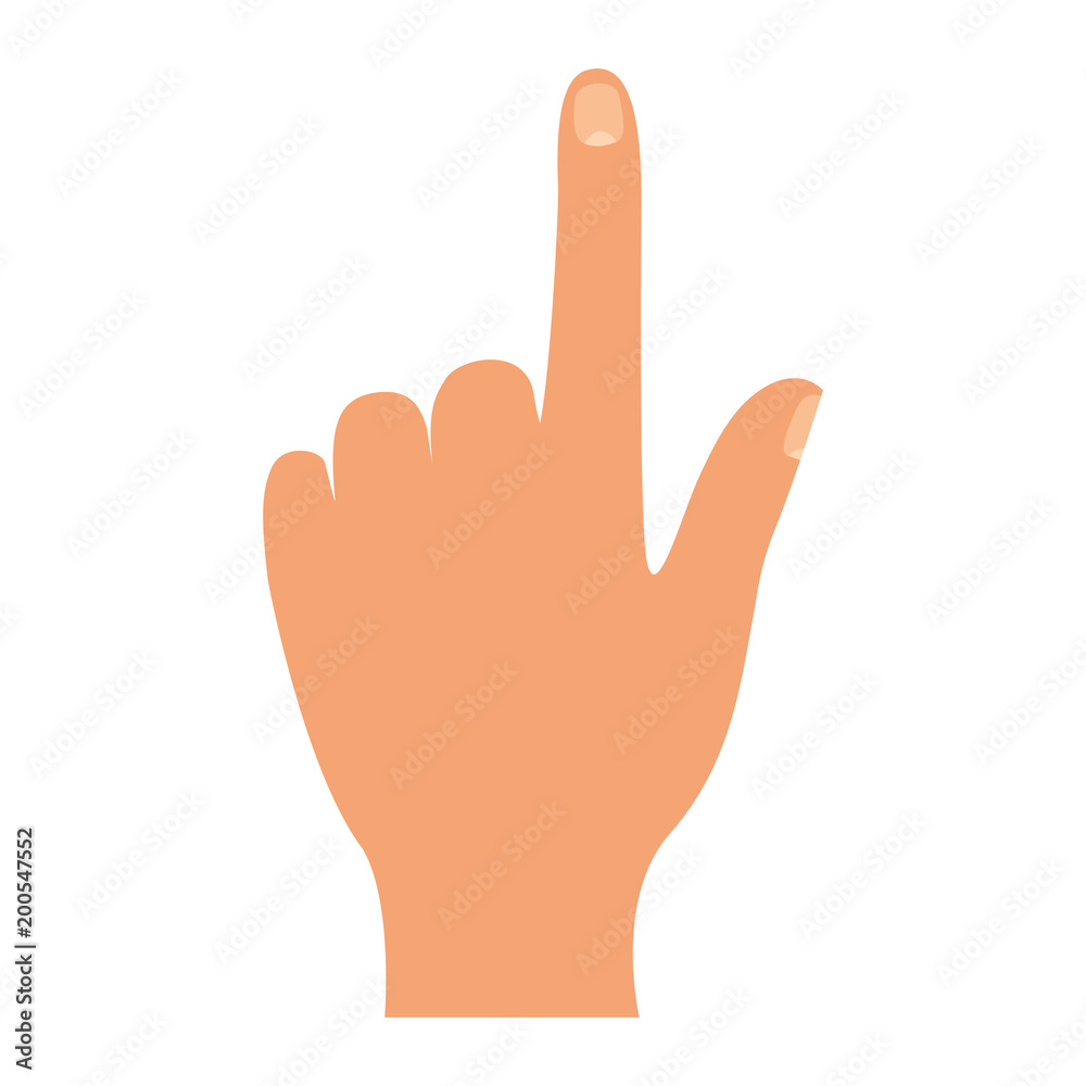 hand human index isolated icon hand human index isolated icon