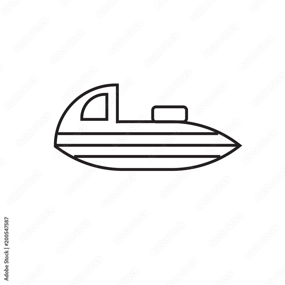 ship icon isolated on white background