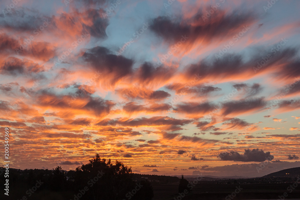 Fototapeta premium Sunset over Israel