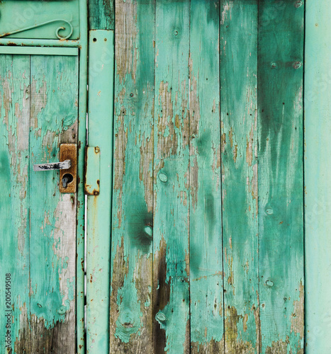 An old wooden gate. Background