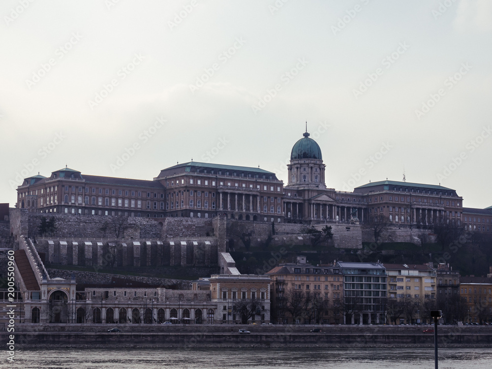 Buda Castle in Budapest across the Danube River