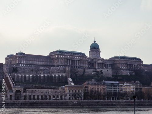 Buda Castle in Budapest across the Danube River © George