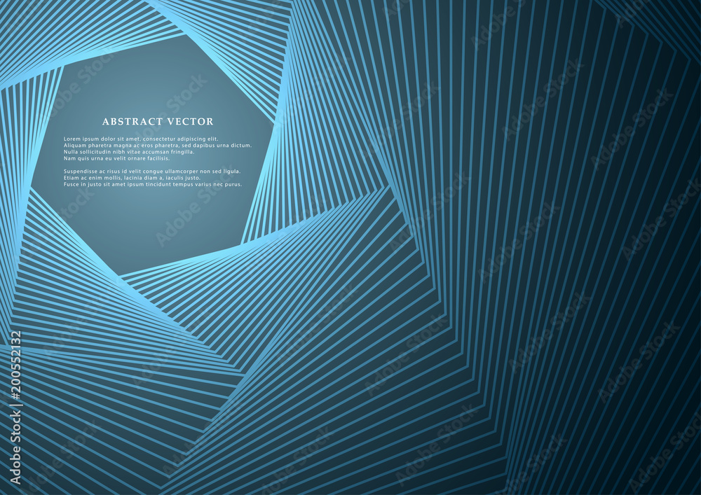 Fototapeta premium Geometric lines or stripes on a bright background. Abstract modern design. Vector illustration.