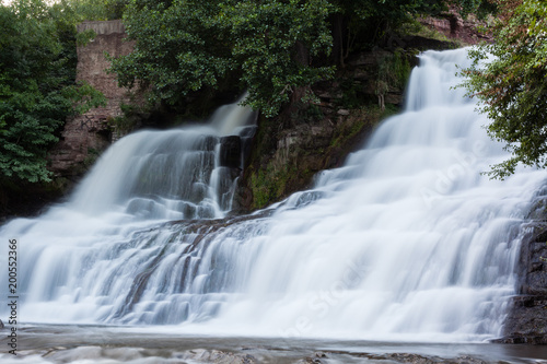 Waterfall Chervonograd in Ternopil region, Ukraine