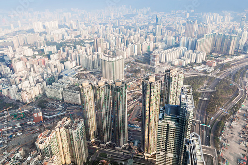 Panorama view to Hong Kong